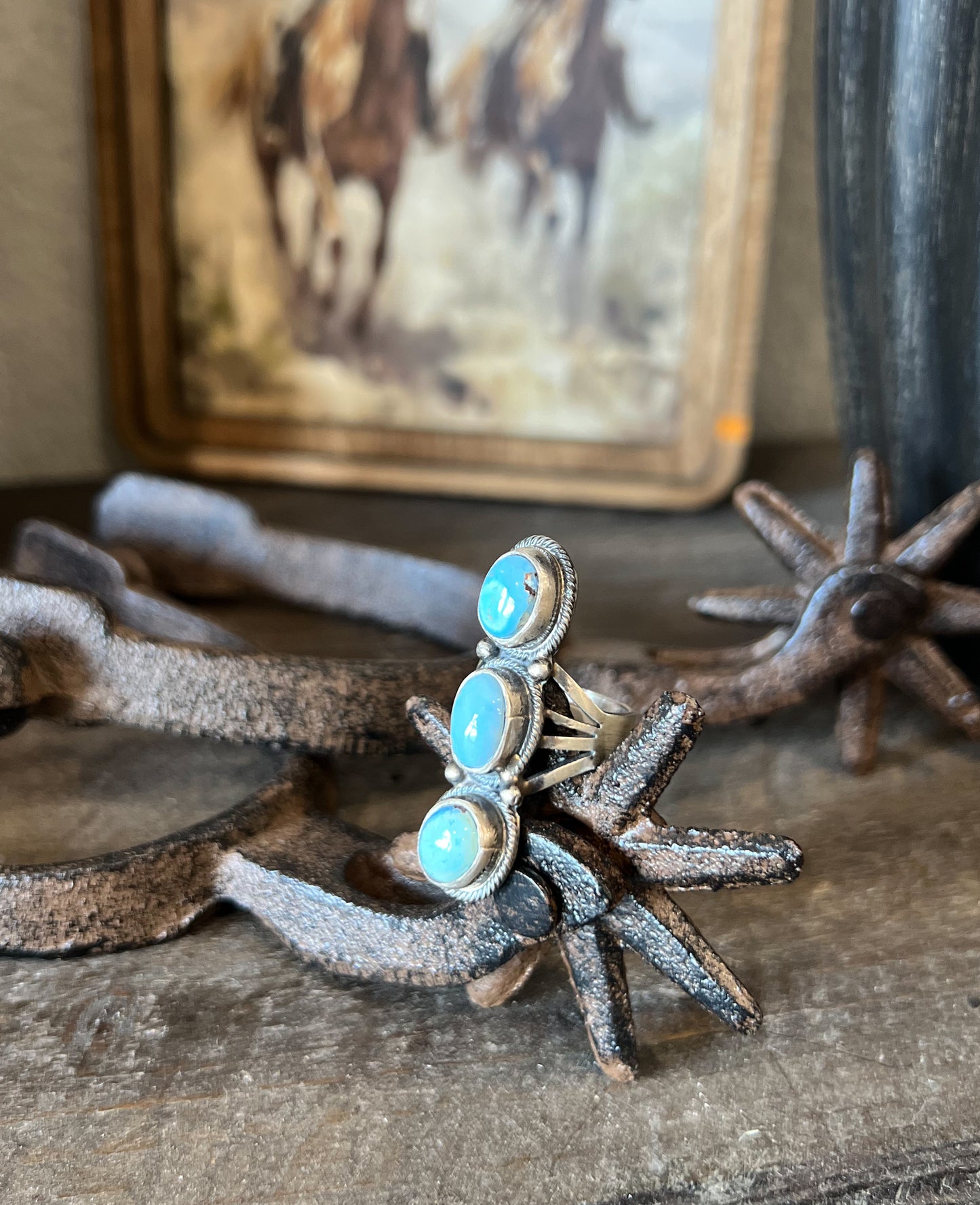 Anderson Largo Authentic Turquoise Ring *Size 6.5