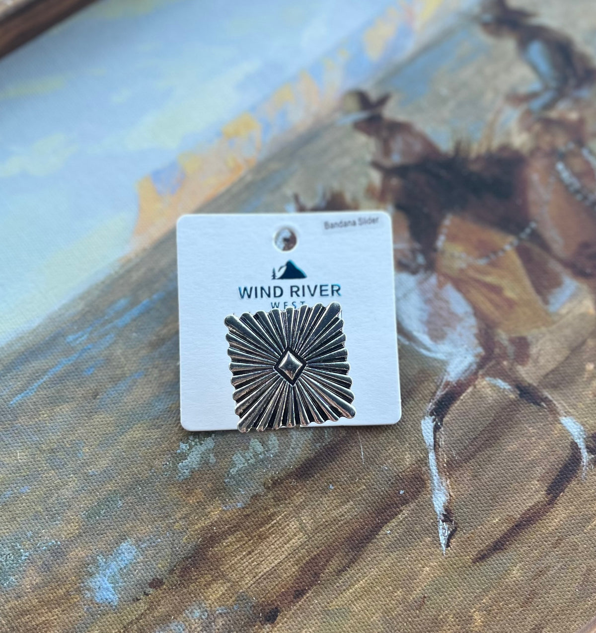 Square Concho Scarf Slide