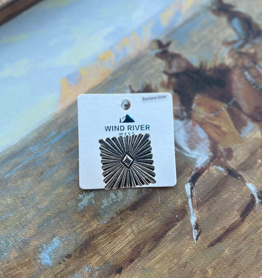 Square Concho Scarf Slide