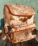 The Delilah Cowhide Diaper Bag Backpack
