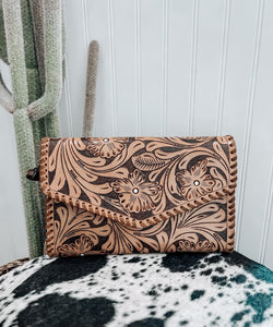 Tooled Leather Purse