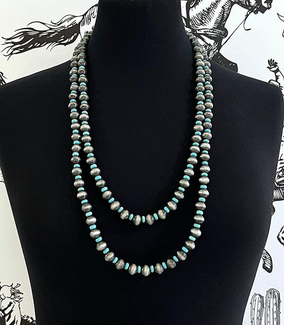 Navajo Pearl Bead Layered Necklace (More Colors)