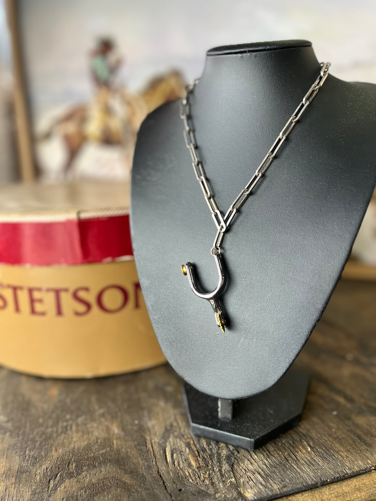V2 Designs Silver & Gold Spur Necklace