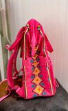 Pink Wrangler Aztec Diaper Bag