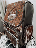 Ace of Spades Cowhide Backpack *4