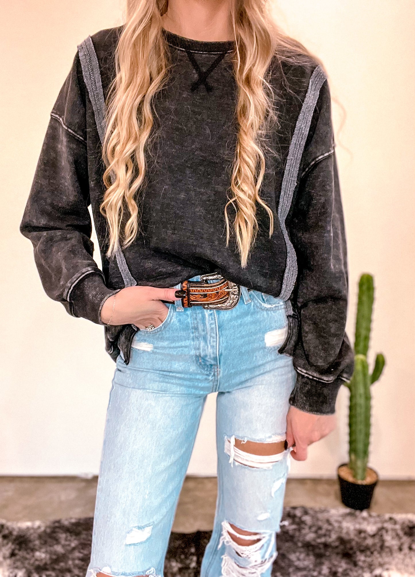 Mayci Black Sweater