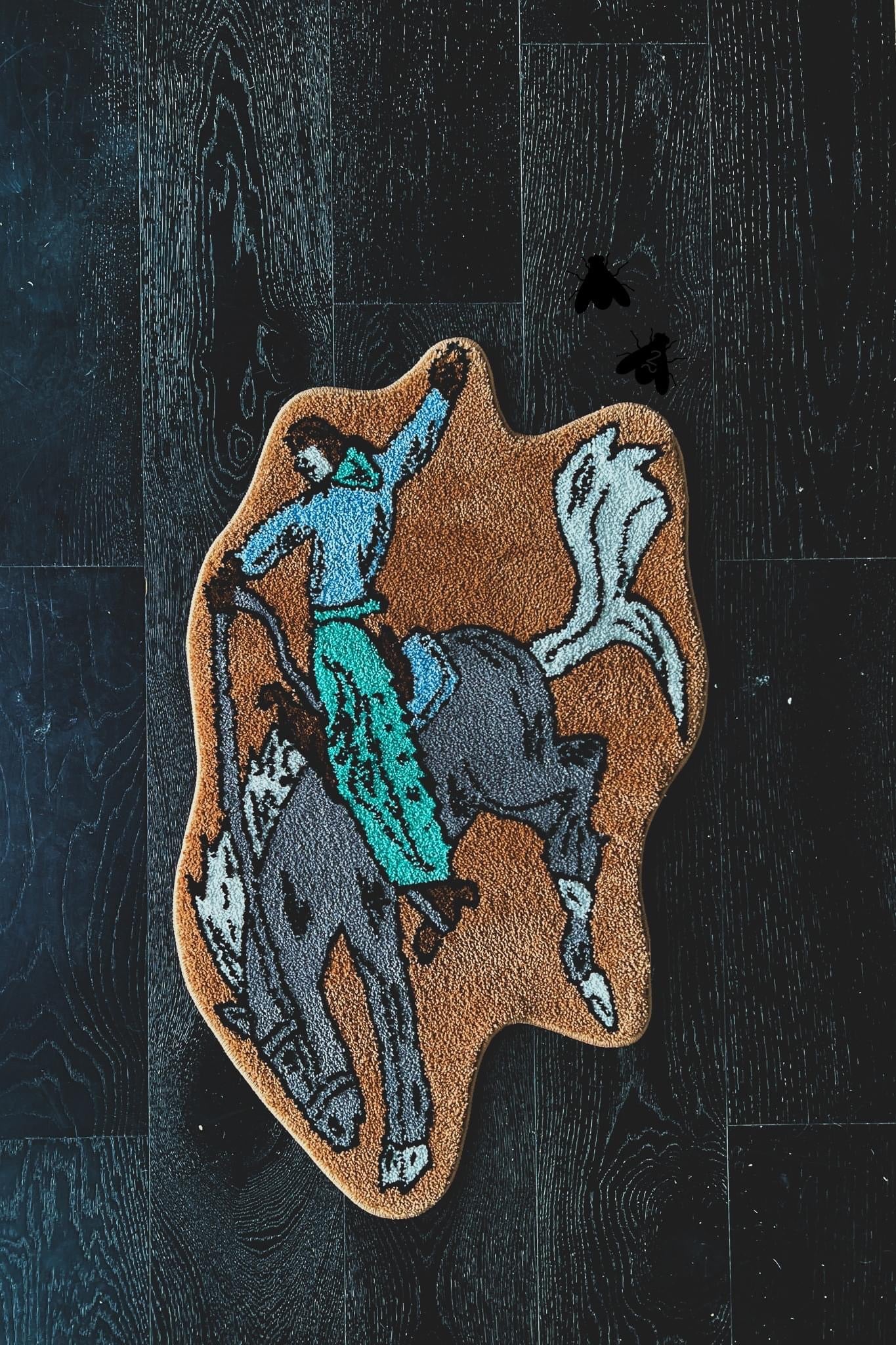 Rodeo Rug- Bronc Buster