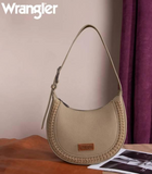 Wrangler Whipstitch Crescent Crossbody Shoulder Bag