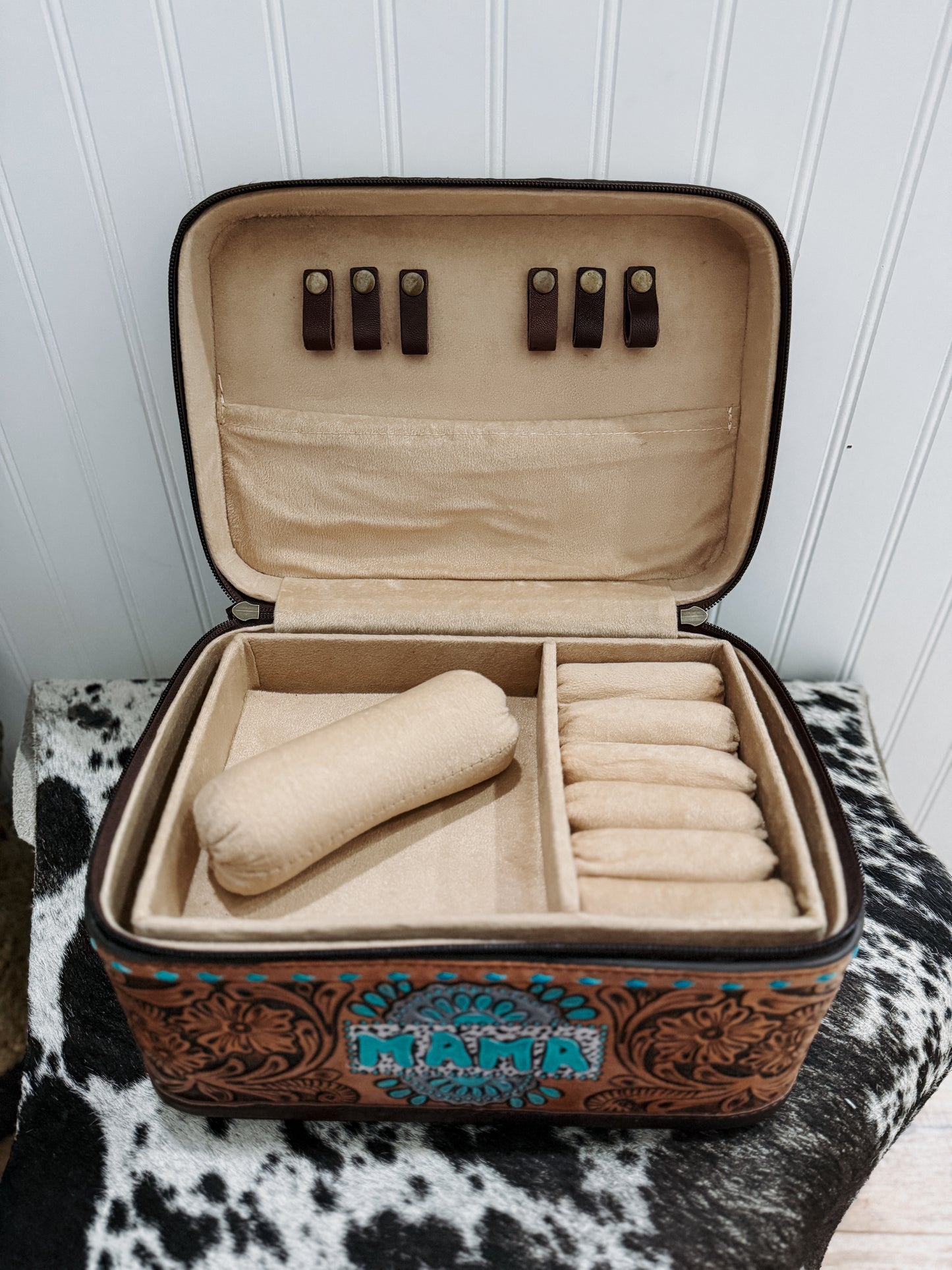 Mama Double Layered Travel Jewelry Box