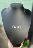 Sterling Silver Snaffle Bit Necklace