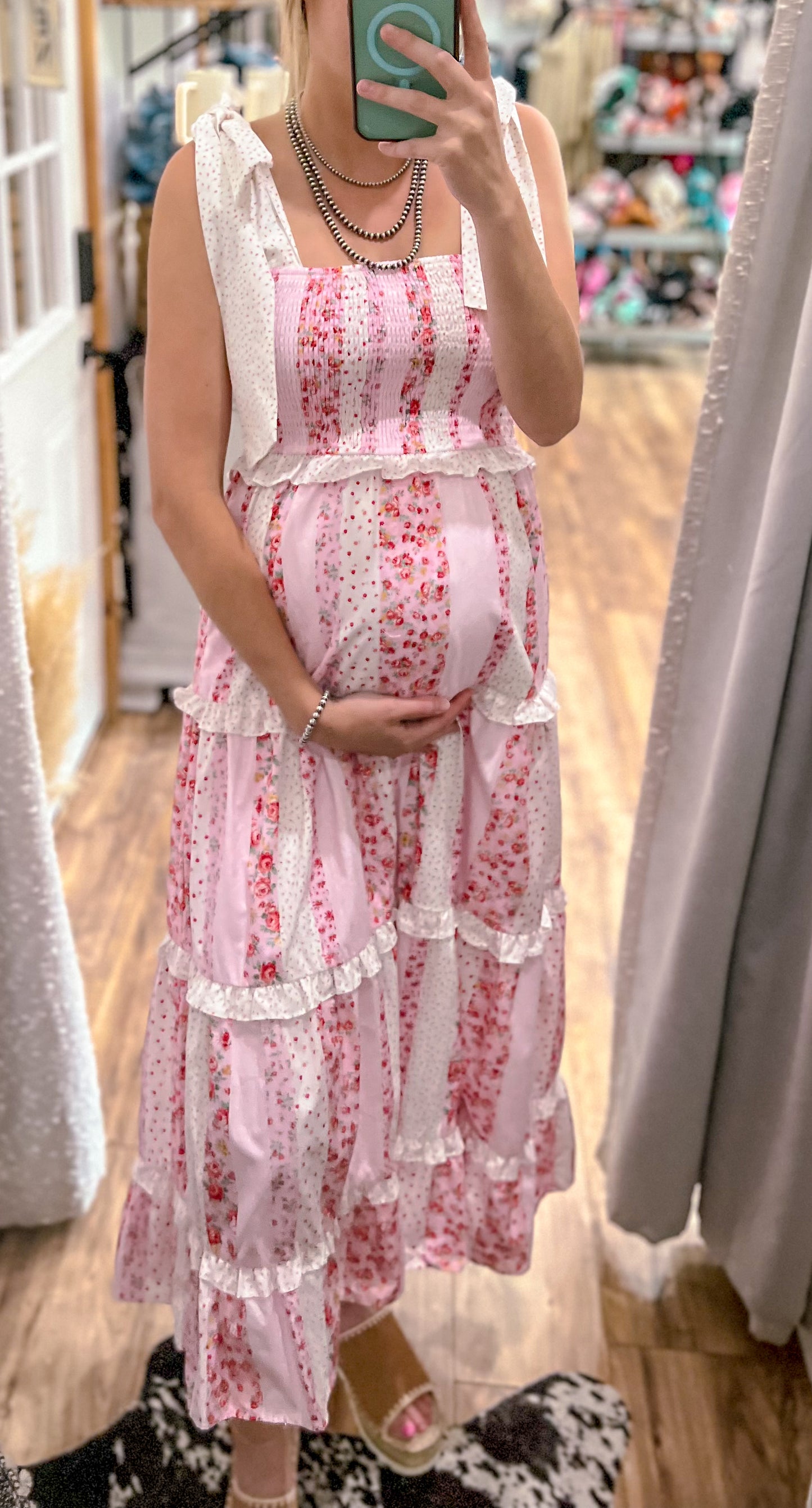 The Grace Floral Poplin Maxi *Pink