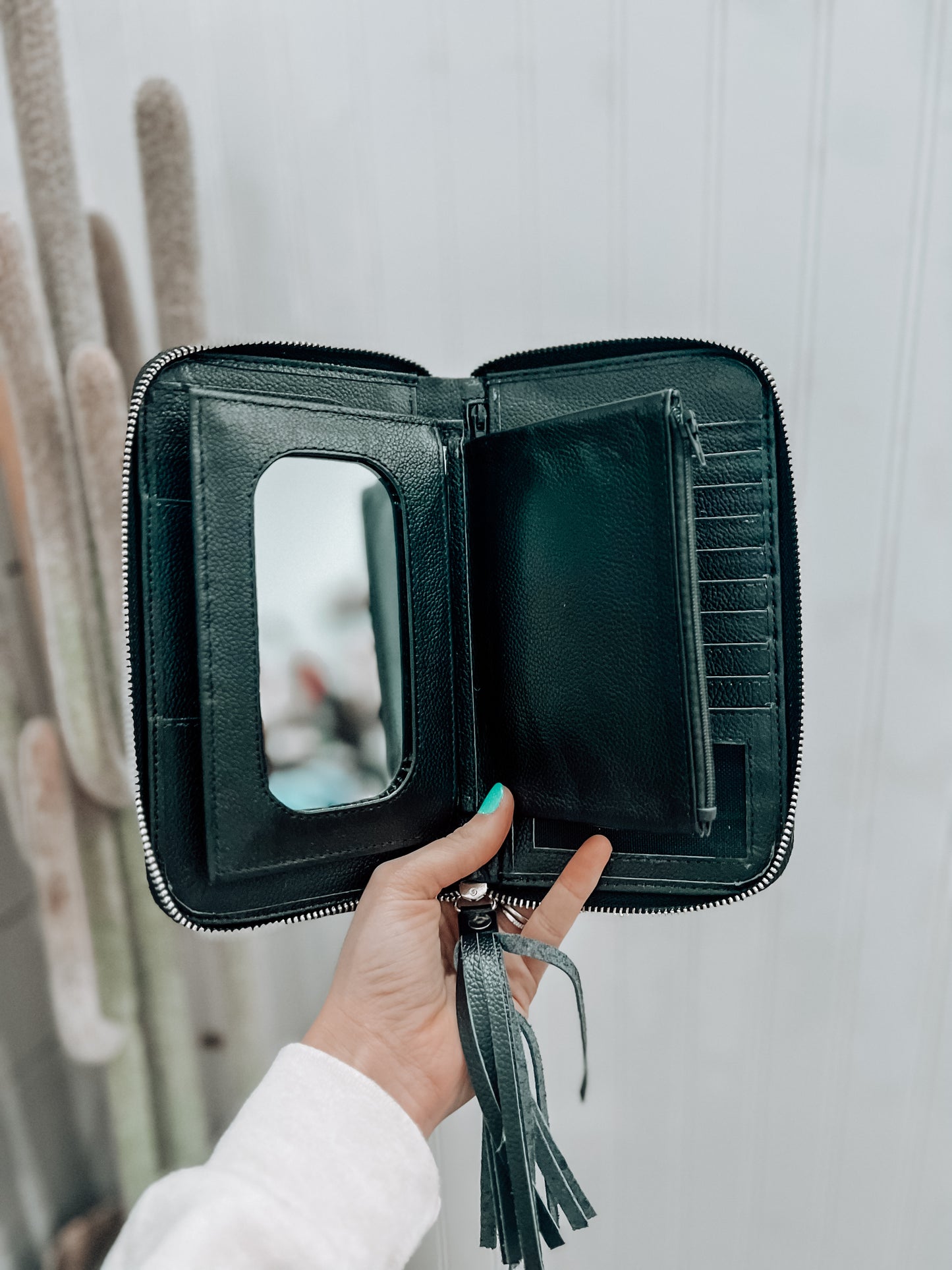 Black & White Cowhide Wallet