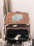 Turquoise Mama Tooled Cowhide Backpack/Diaper Bag