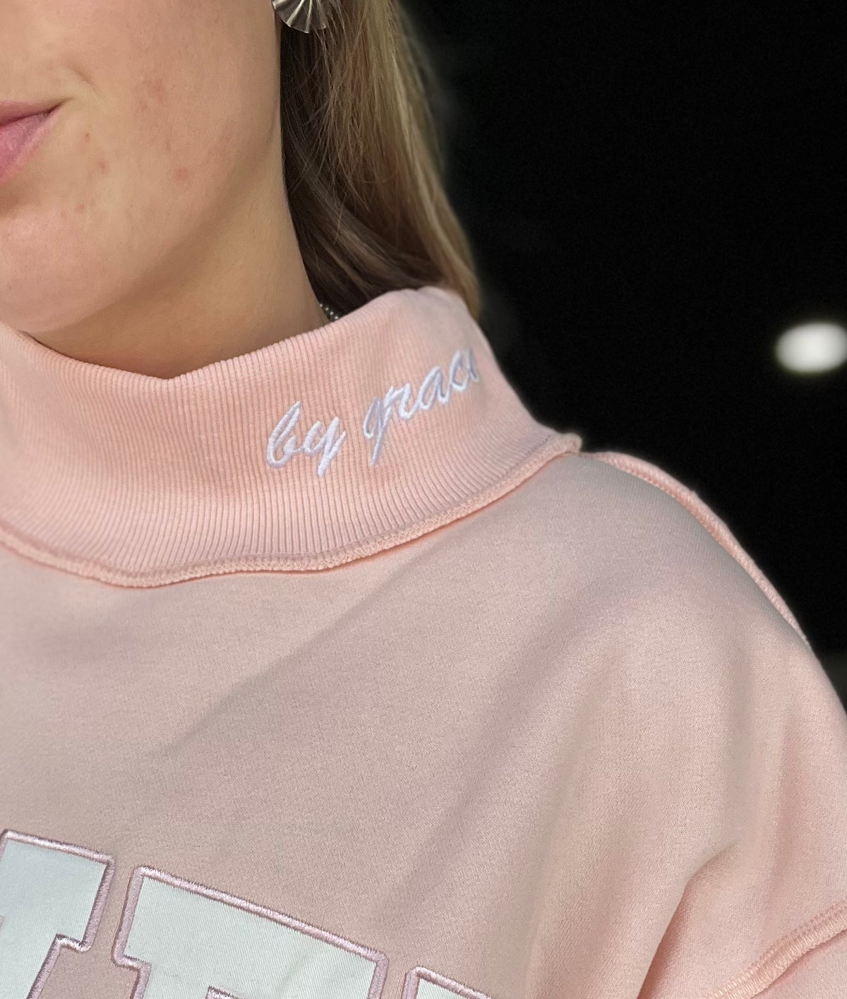 Saved By Grace Mock Neck Sweatshirt