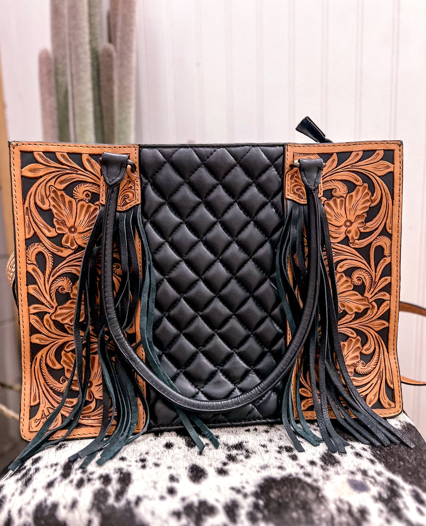 Old Money Quilted Tote Purse/Crossbody