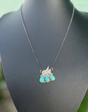 Bronc Kingman Turquoise Pendant Necklace