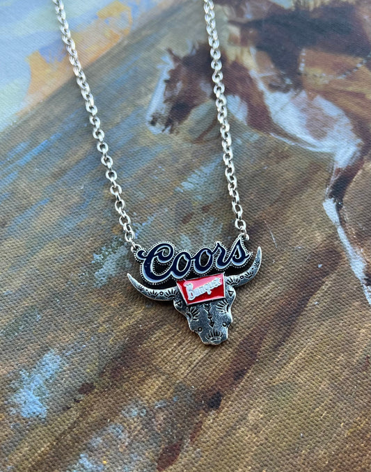 Coors Skull Necklace