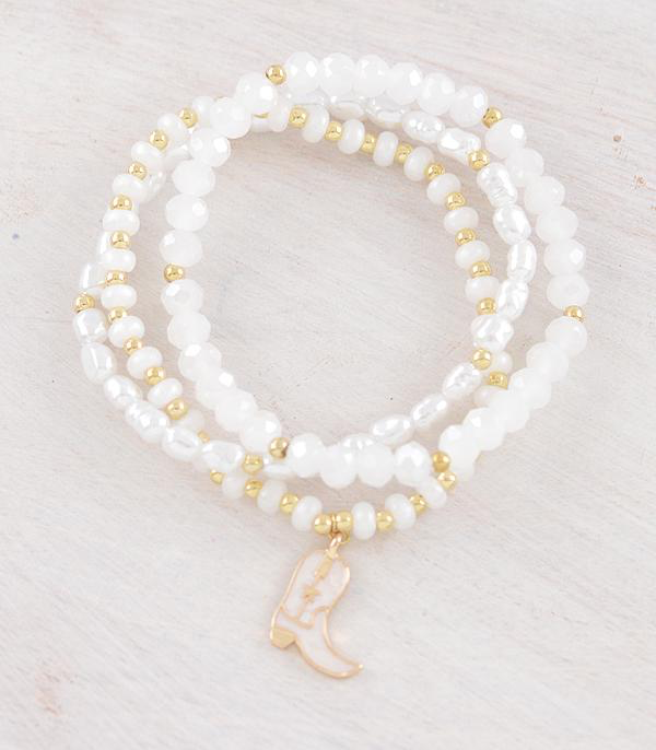 Cowgirl Boot Charm Bracelet
