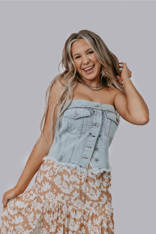 The Lily Denim Top