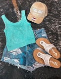 The Zadie Tank *Turquoise