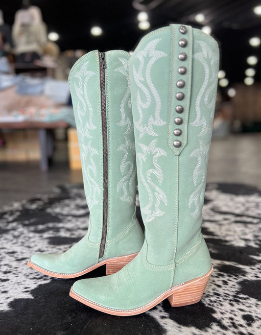 Green Bag Gamuza Liberty Black Boots