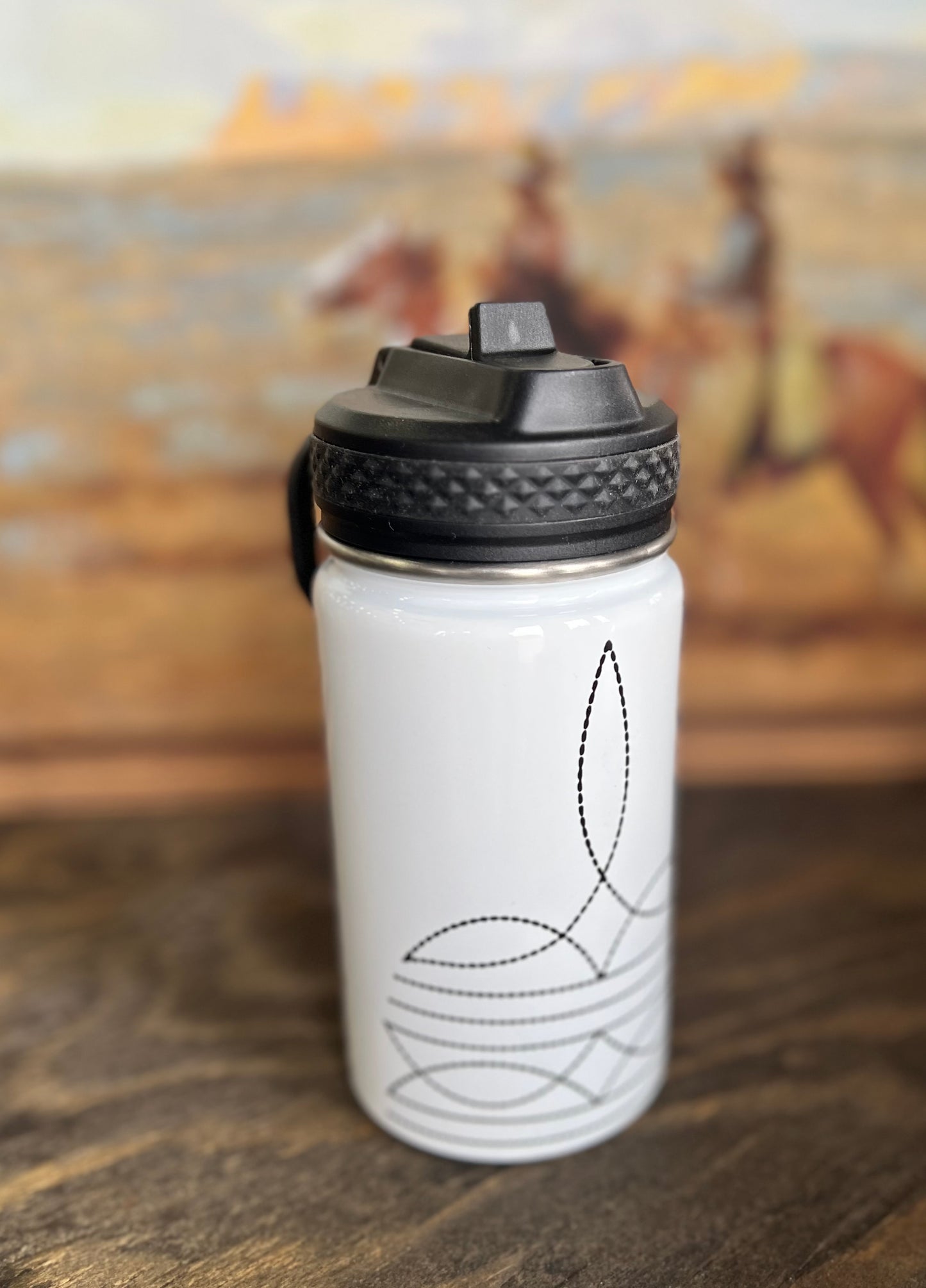 Boot Stitch Tumbler *Spill Proof Lid