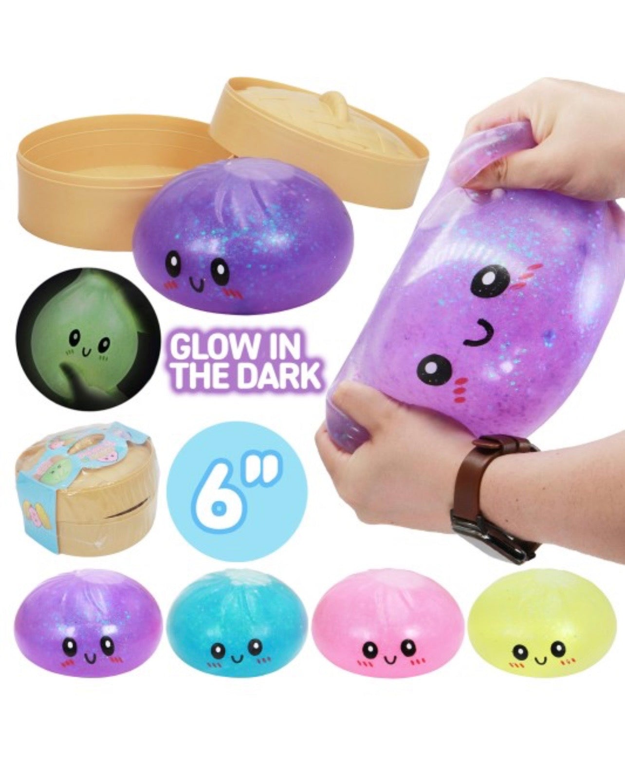 Giant Glitter Glow in the Dark Dumpling