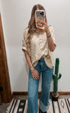 The Willow Gingham Top *Sand