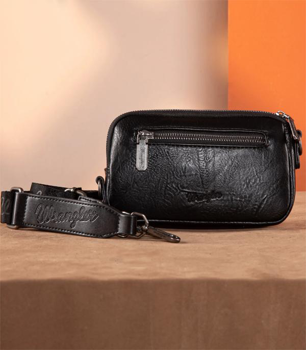 Wrangler Knitted Mini Crossbody/Wallet *Black
