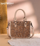Trinity Ranch Floral Tooled Mini Tote/Crossbody