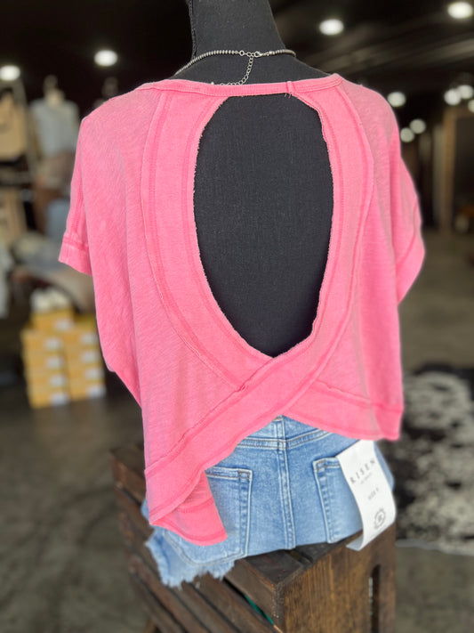 Crossover Top *Pink