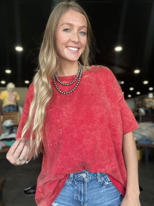 The Tilley Top *Red