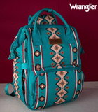 Teal Wrangler Aztec Diaper Bag