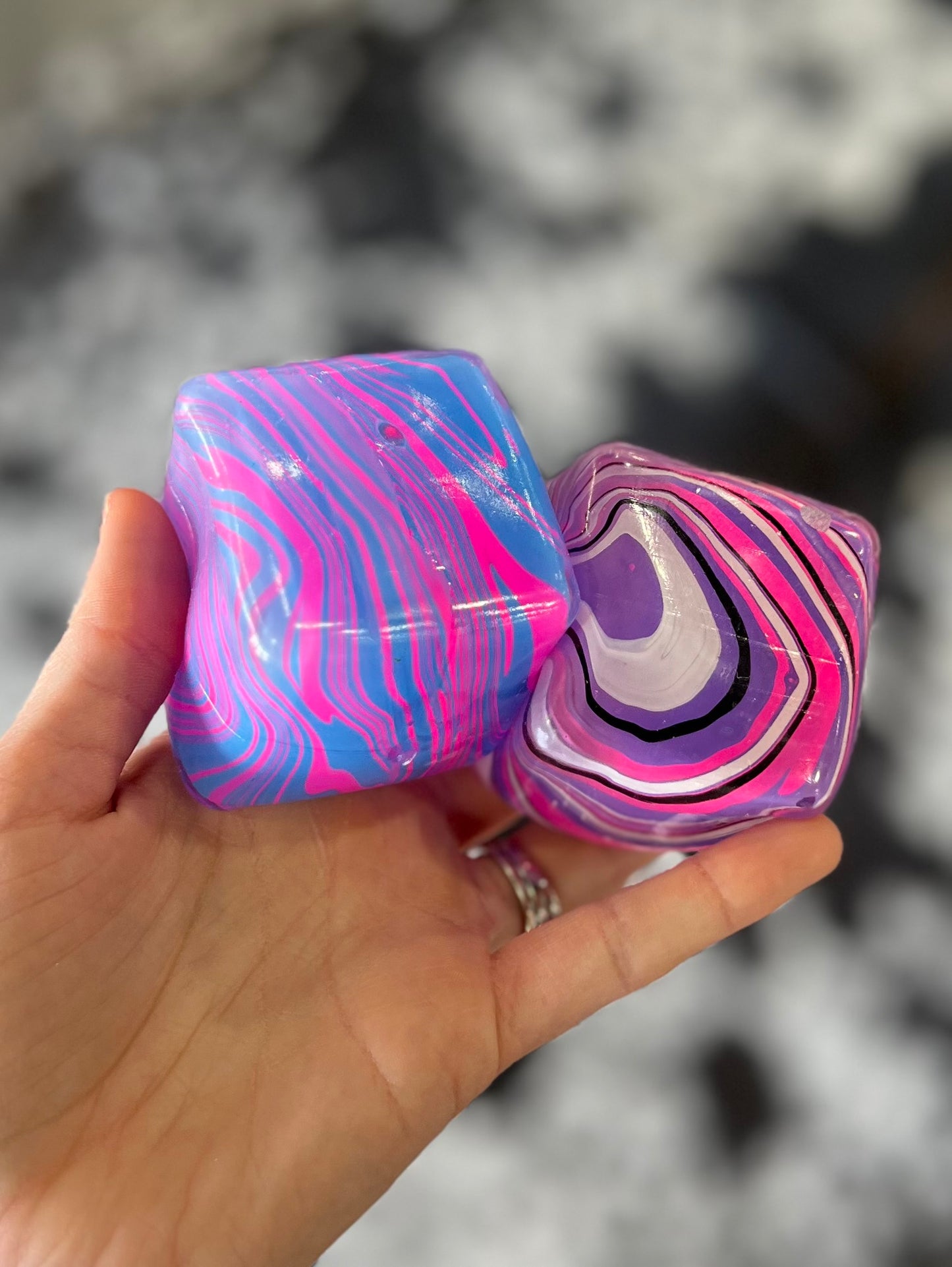 Marble Swirl Squish Cubes