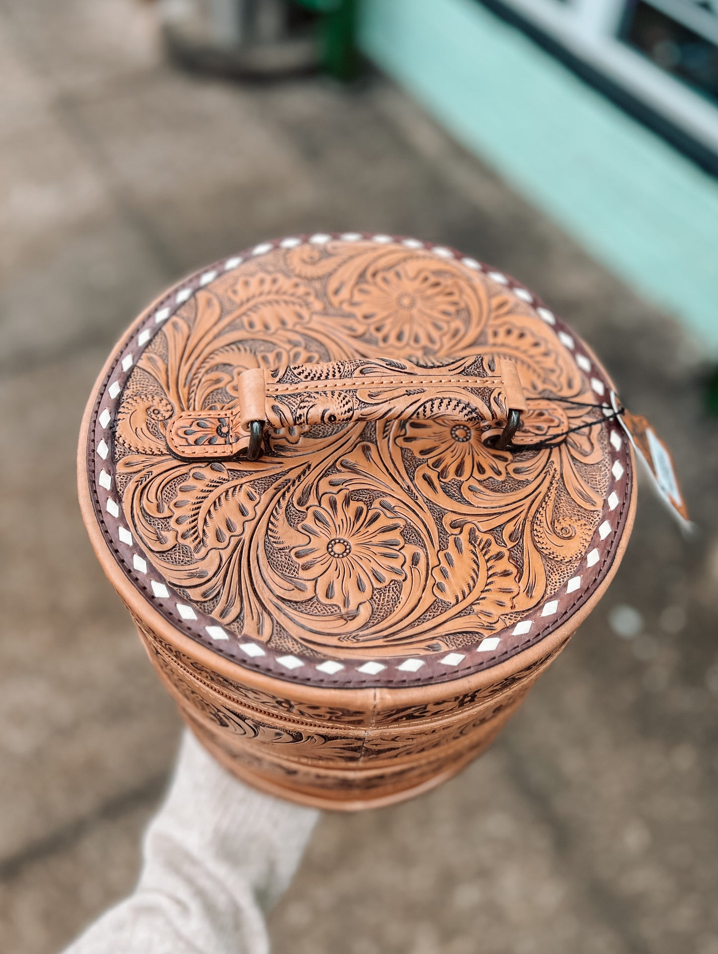 Triple Threat Round Travel Jewelry Case