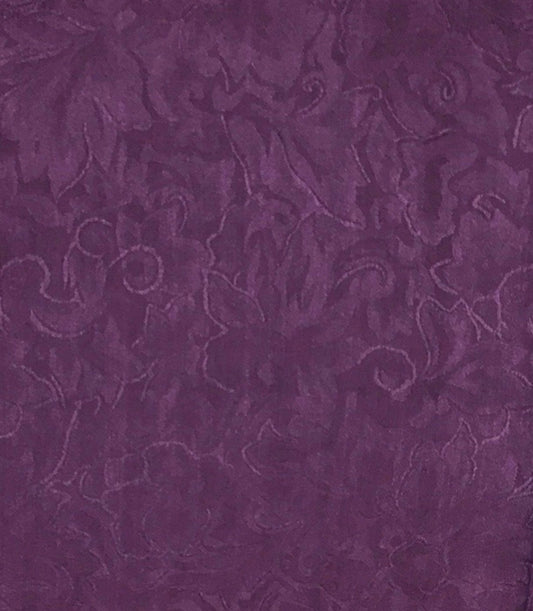 Jacquard Silk Wild Rag Plum