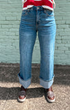 The Dani Cuffed Wide Leg Jeans