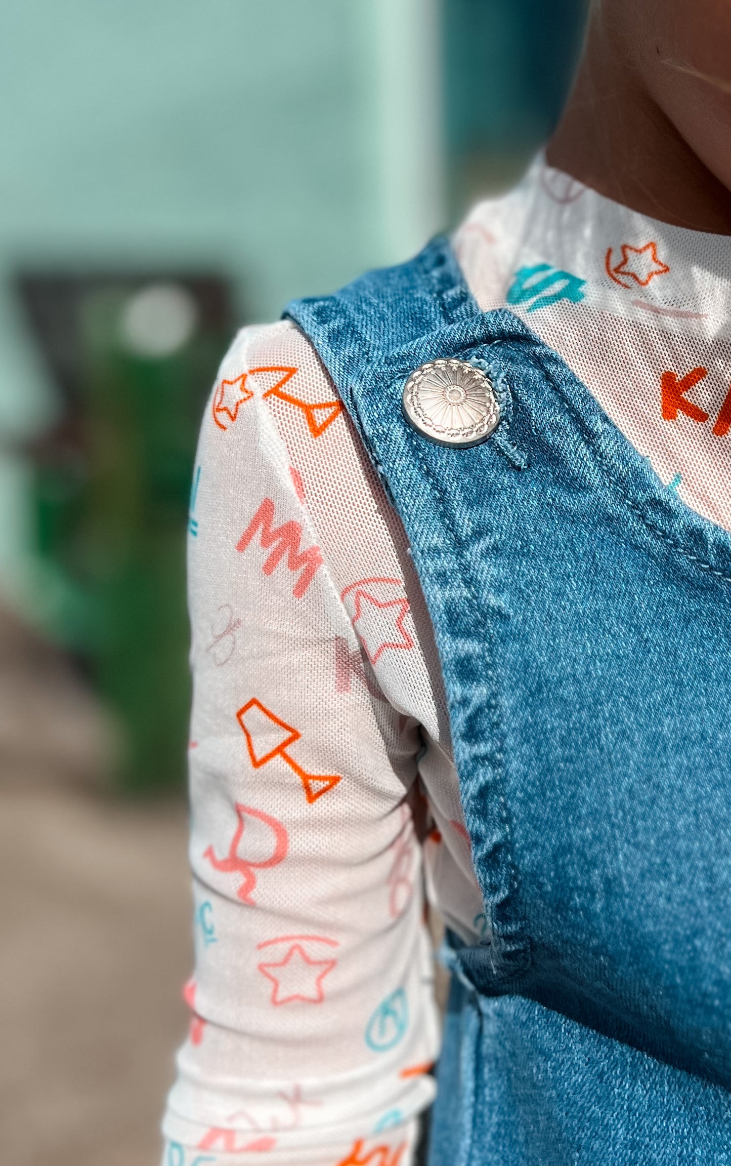 Girls Boot Stitch Denim Dress