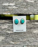 Kingman Turquoise Studs