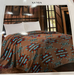 Xenia King Throw Blanket