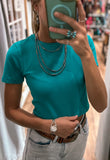 Carolina Crop *Teal