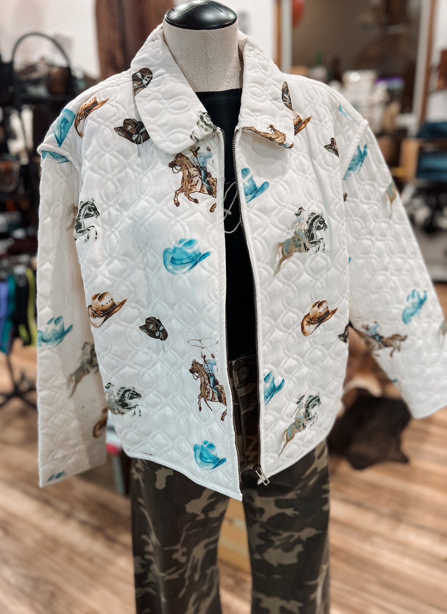 Wren Quilted Zip Up Jacket