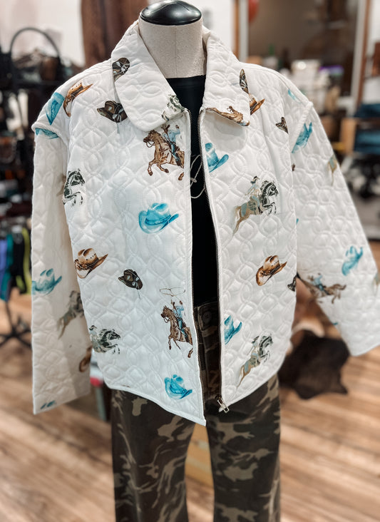 Wren Quilted Zip Up Jacket