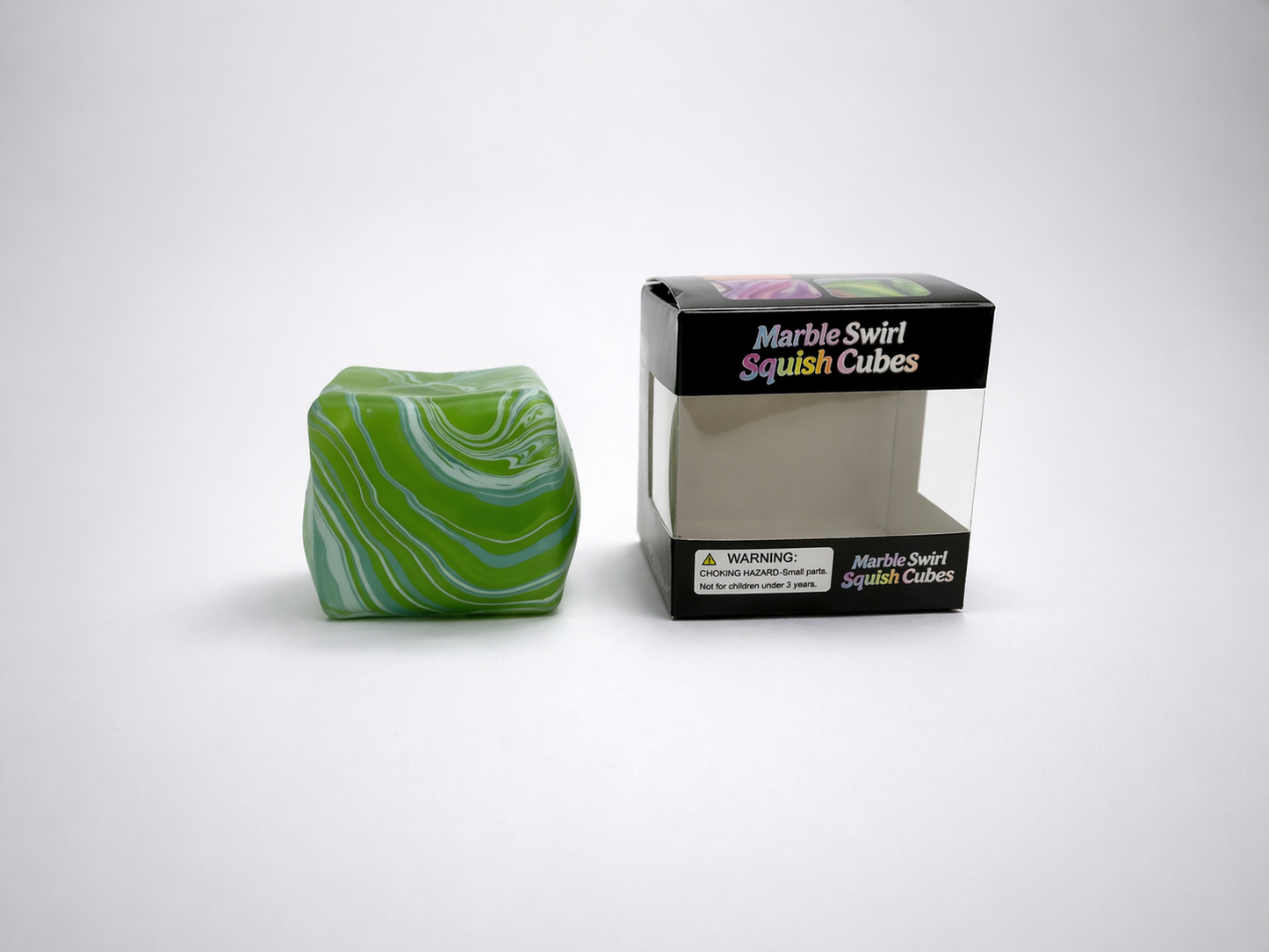 Marble Swirl Squish Cubes