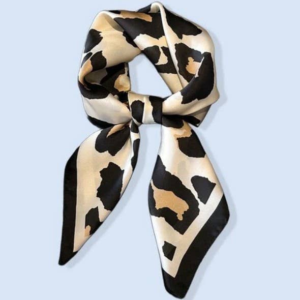 Leopard Print Bandanna Scarf