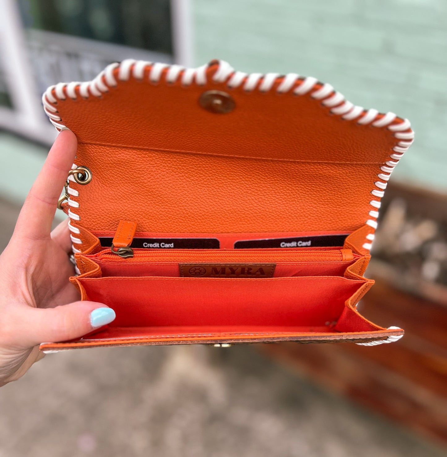 Desert Roses Wallet in Crimson *Orange