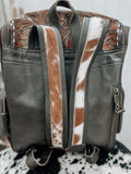 Ace of Spades Cowhide Backpack *3