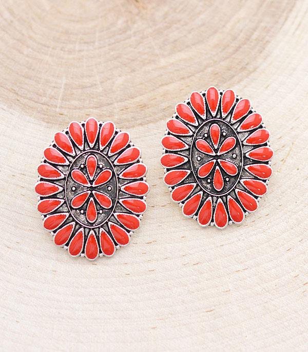 Oval Cluster Earrings