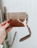 Trinity Ranch Cowhide Key Ring Card Case