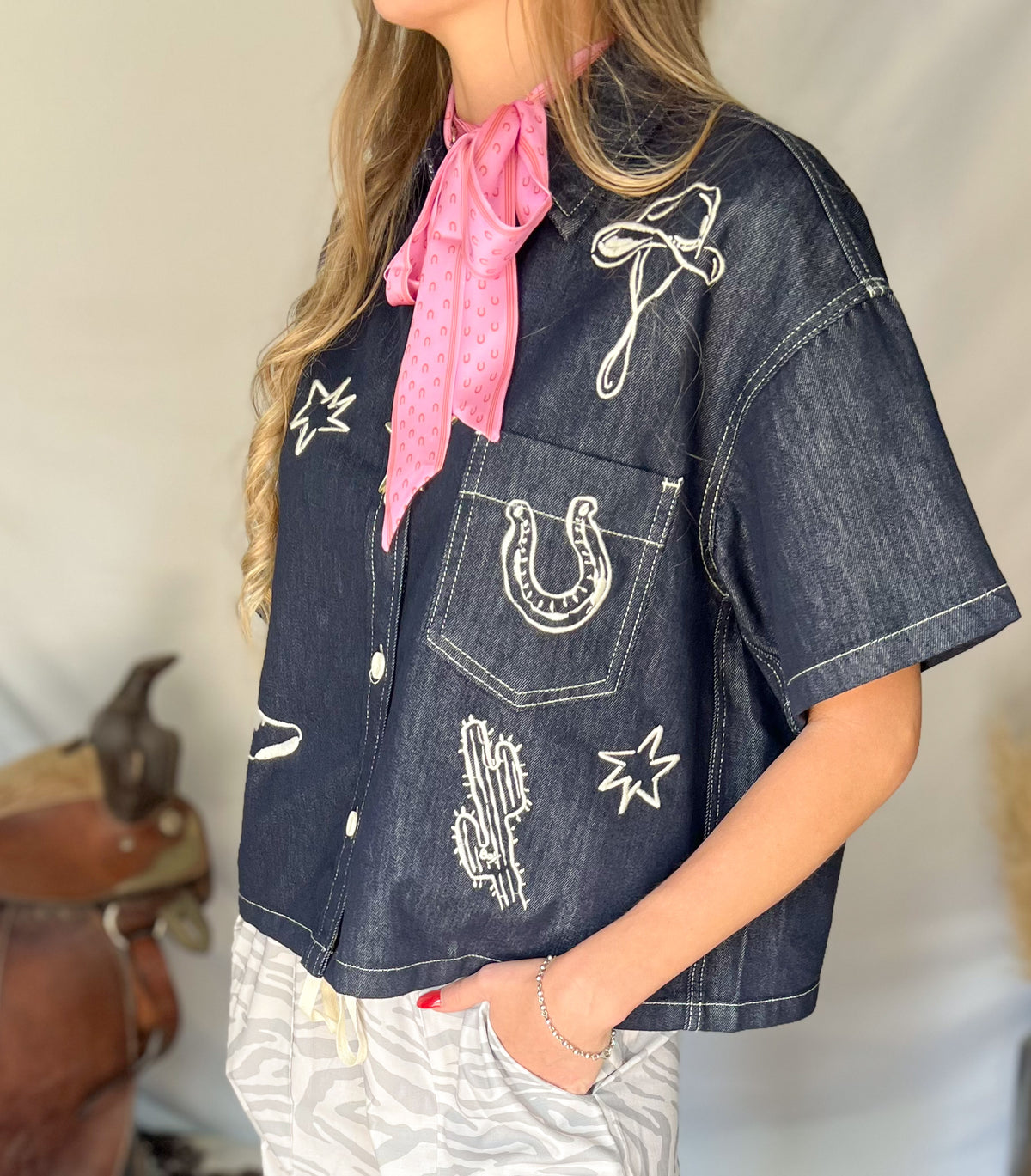 Cowgirl Classic Denim Top